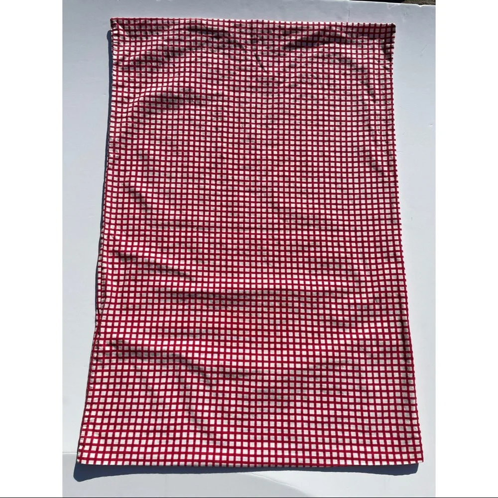 Red and White Checkered Standard IKEA Pillowcase